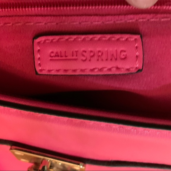 Pink faux leather bag - Picture 5 of 5